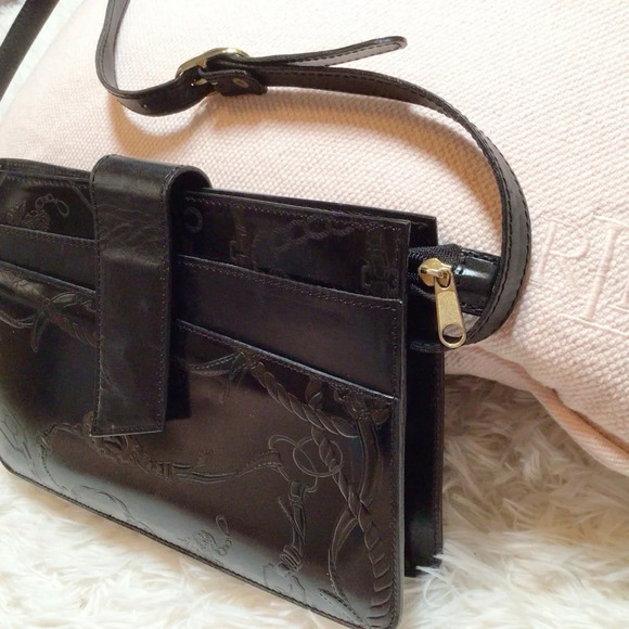 Real Leather Bag Chain Rope Link Belt Print Tool Made Italy Vero Cuoio Fancy RL - Picture 3 of 9